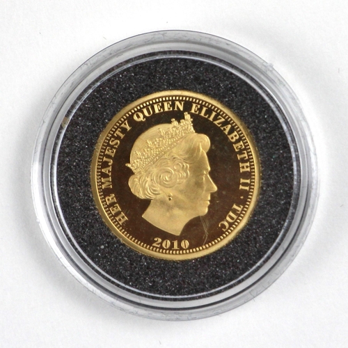 23 - Elizabeth II (1952-2022), The Battle of Britain 70th Anniversary gold coin, 2010, proof, no.81/499, ... 