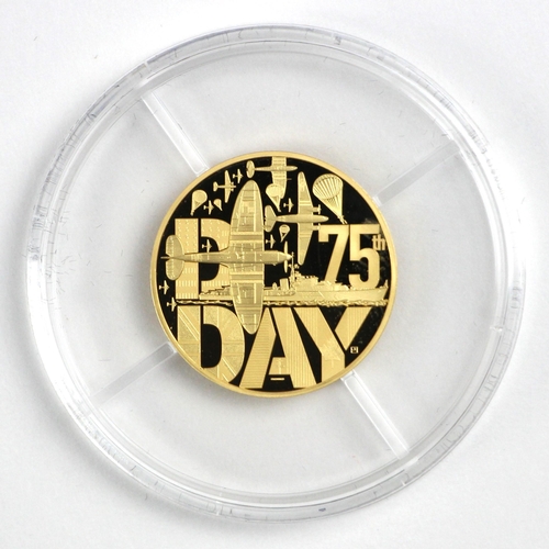 29 - Monnaie De Paris, 1/4oz D-Day gold 50 Euro, 2019, proof, commemorating the 75th anniversary, encapsu... 