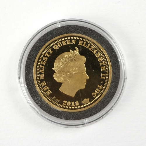 65 - Elizabeth II (1952-2022), £2 Coronation Double Sovereign, 2013, proof, 85/99, Tristan Da Cunha, Quee... 