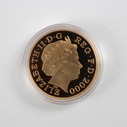 75 - Elizabeth II (1952-2022), £5 Centenary Crown, 2000, proof, no.879/3000, Queen Elizabeth the Queen Mo... 