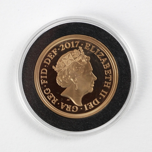 84 - Elizabeth II (1952-2022), £5 Quintuple, 2017, 200th Anniversary Proof, London Mint, Fifth portrait a... 