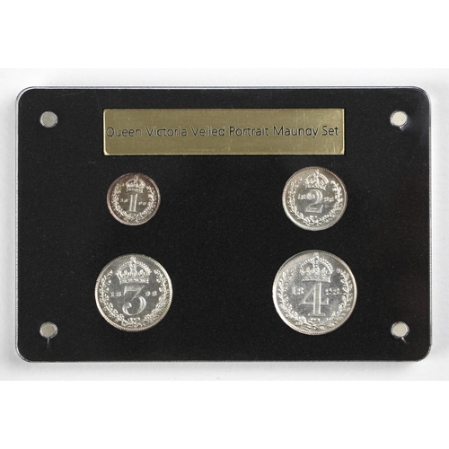 89 - Victoria (1837-1901), Maundy set, 1898, comprising: silver fourpence, threepence, silver two pence, ... 