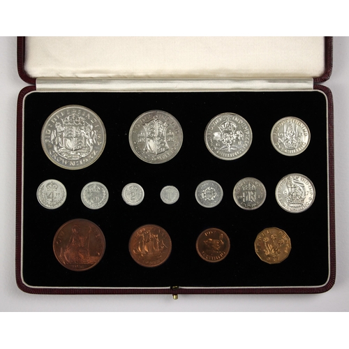 91 - George VI (1936-1952), Official Specimen Set, 1937, comprising: Crown, Half Crown, Two Shillings, On... 