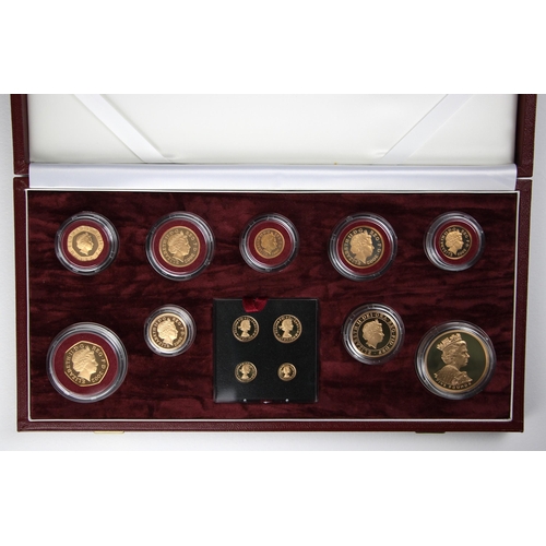 99 - Elizabeth II (1952-2022), The Golden Jubilee Gold Proof Coin Set, 2002, no.1096, comprising: £5, £2,... 