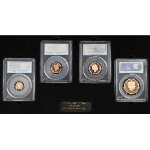 104 - Elizabeth II (1952-2022), The 2013 Sovereign Collection Four Coin Set, Proof, First Strike, 2013, co... 