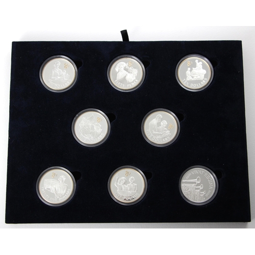 154 - Elizabeth II (1952-2022), The 80th Birthday Silver Proof Coin Collection, 2006, comprising: seventee... 