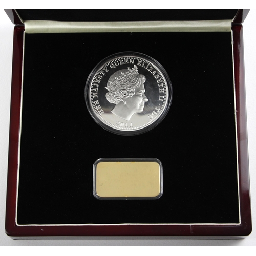 155 - Elizabeth II (1952-2022), The Largest and Purest Year of Three Kings silver Coin, 2011, Proof, no.22... 