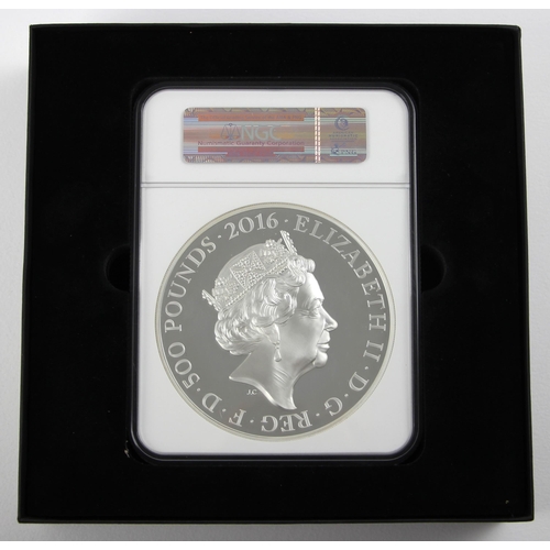 159 - Elizabeth II (1952-2022), 90th Birthday 1kg £500, 2016, One of First 200 Struck, encapsulated and ca... 