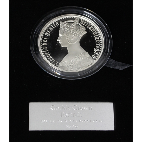 161 - Elizabeth II (1952-2022), Gothic Crown Portrait £10, 2021, Proof, no.65/225, encapsulated, cased wit... 