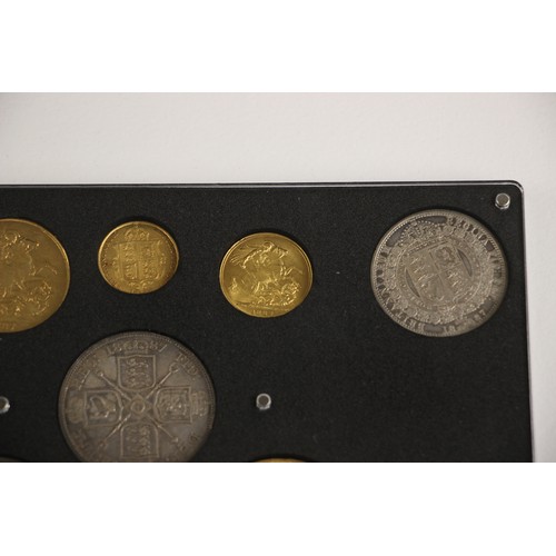 87 - Victoria (1837-1901), Specimen Set, 1887, comprising: Quintuple Sovereign, Double Sovereign, Full So... 