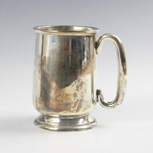 118 - A George VI silver christening mug, possibly S Blanckensee & Son Ltd, Chester 1940, of typical form ... 