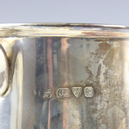 118 - A George VI silver christening mug, possibly S Blanckensee & Son Ltd, Chester 1940, of typical form ... 