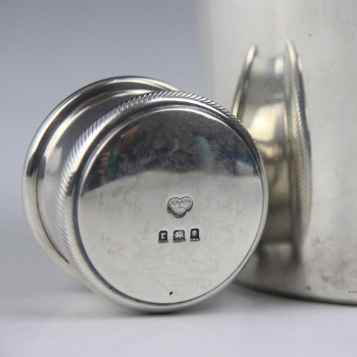 68 - A George V silver cocktail shaker, Goldsmiths and Silversmiths Ltd, London 1936, the removeable cove... 