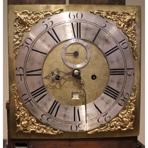 855 - A George III oak cased eight day longcase clock, signed Gab. (Gabriel) Smith, Chester, the hood with... 