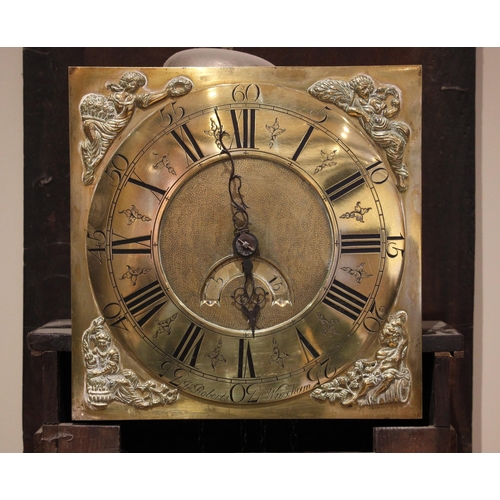 857 - An early George III oak cased thirty hour longcase clock, signed John Roberts, Wrexham, circa 1770, ... 