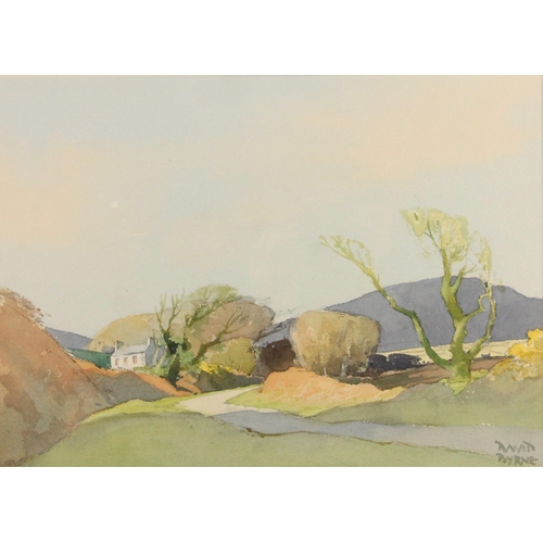 176 - David Byrne (British school, 20th century),  
'Kerrowkeeil',  
Watercolour on paper,  
Signed lower ... 