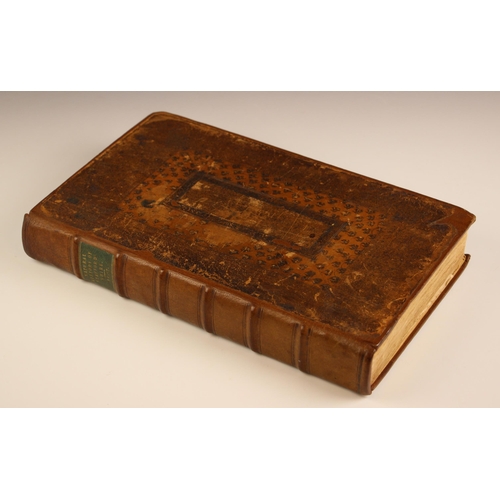 221 - Plot (Robert), THE NATURAL HISTORY OF STAFFORD-SHIRE, first edition, later full leather with origina... 