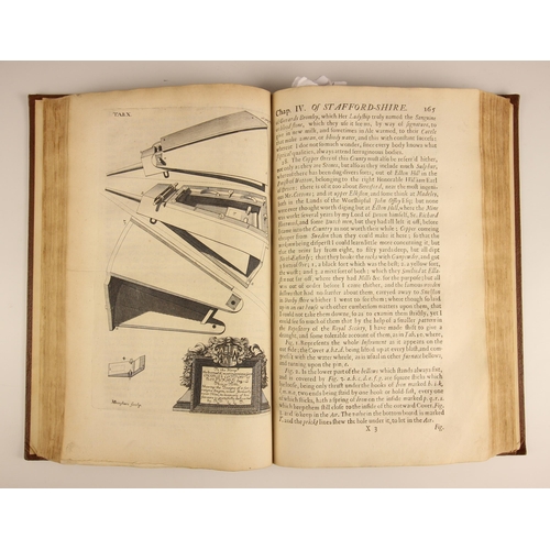 221 - Plot (Robert), THE NATURAL HISTORY OF STAFFORD-SHIRE, first edition, later full leather with origina... 