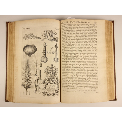 221 - Plot (Robert), THE NATURAL HISTORY OF STAFFORD-SHIRE, first edition, later full leather with origina... 