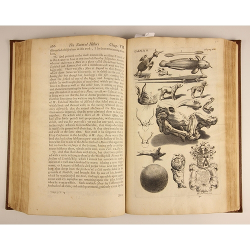 221 - Plot (Robert), THE NATURAL HISTORY OF STAFFORD-SHIRE, first edition, later full leather with origina... 