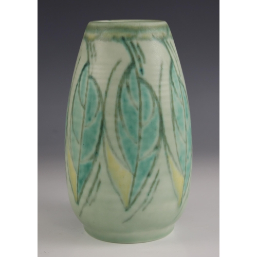 261 - A Royal Lancastrian pottery vase, early 20th century circa 1905-1913, shape number 2783, the lobed v... 