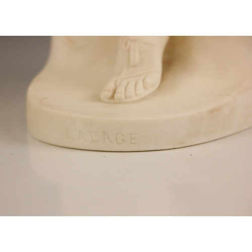 287 - 'Lalage', a Parian ware figure by John Bell for Minton, mid 19th century circa 1865, modelled as a c... 