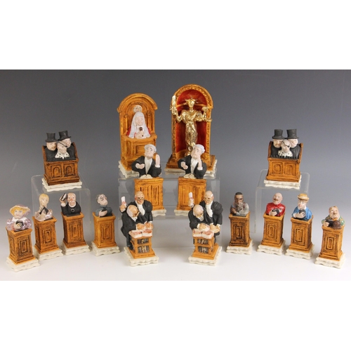 343 - Harry Everington (British, 1929-2000), 'The Old Bailey’ chess set, one of three made by the artist i... 