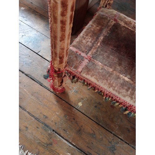 474 - A French kingwood and marquetry velvet covered occasional table, late 19th century, the rectangular ... 