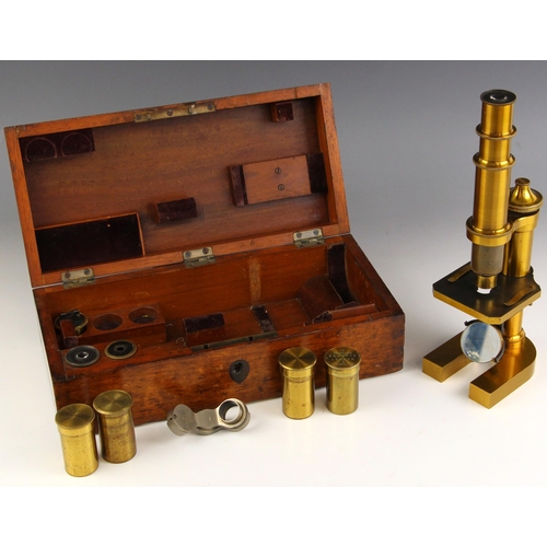 560 - A model 5584 compound monocular microscope by Carl Zeiss of Jena, late 19th century, the 6.25 inch l... 