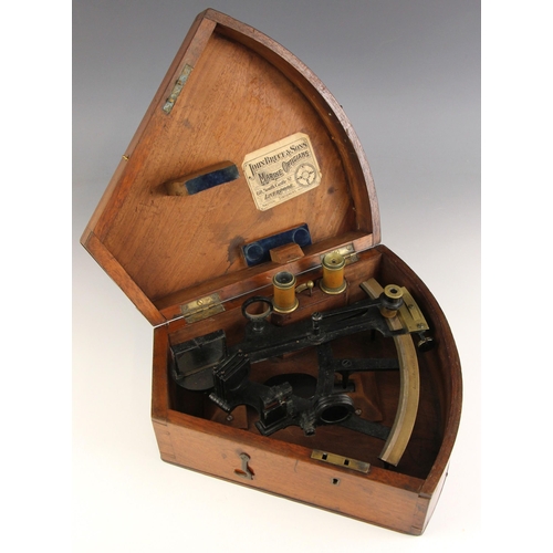 561 - A Victorian octant by James Imray & Son of London, late 19th Century, originally lacquered brass but... 