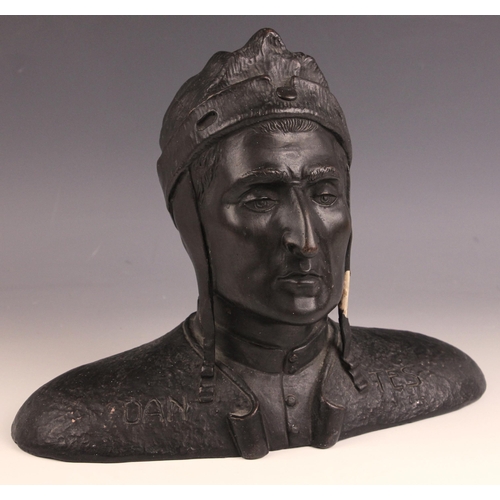 540 - A Grand Tour head and shoulders bust of Dante Alighieri in the manner of Sabatino De Angelis, 19th c... 