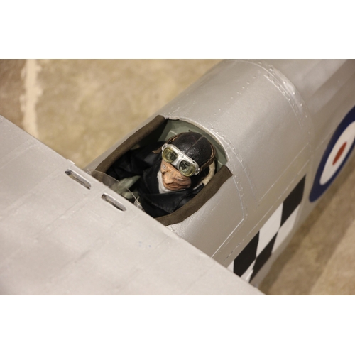 565 - A scratch-built large scale model of a 1930's Hawker Fury K5674 bi-plane 'the most beautiful bi-plan... 