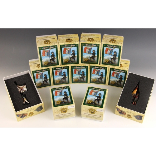 584 - Thirteen First Legion ‘Napoleon’s Europe’ 54mm hand painted model soldiers, comprising set numbers N... 