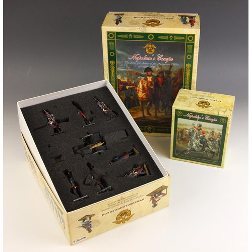 586 - Three First Legion ‘Napoleon’s Europe’ 54mm hand painted model soldier sets, comprising set numbers ... 