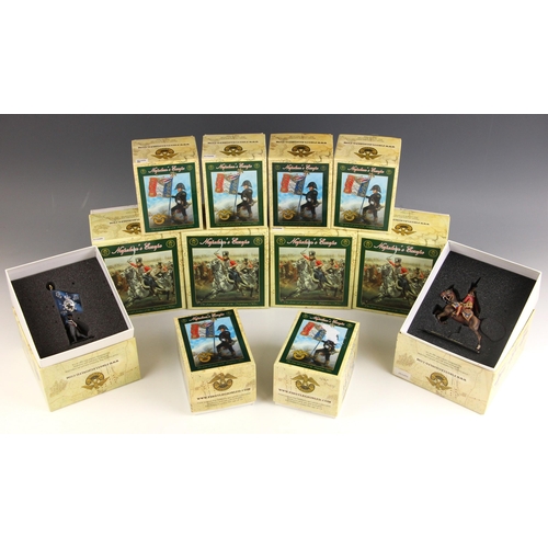 587A - Twelve First Legion ‘Napoleon’s Europe’ 54mm hand painted model soldiers, comprising set numbers NAP... 