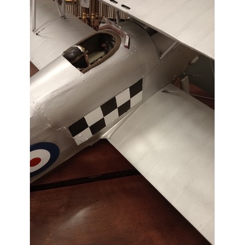 565 - A scratch-built large scale model of a 1930's Hawker Fury K5674 bi-plane 'the most beautiful bi-plan... 