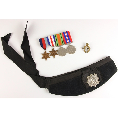 638 - A World War II four, comprising: the War Medal 1939-1945, The Defence Medal, The 1939-1945 Star, and... 