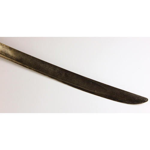 639 - A French M1833 pattern naval boarding cutlass by Chatellerault, mid 19th century, the 64cm singled s... 