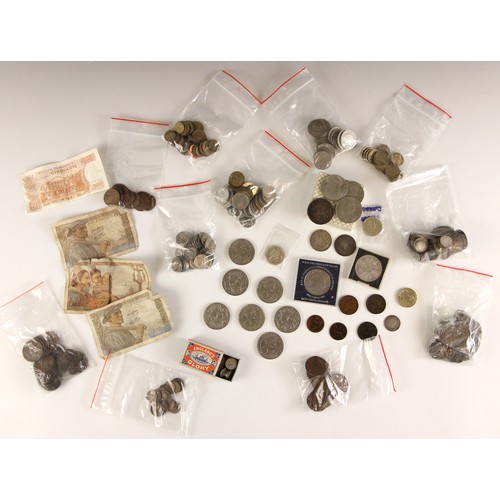 118 - A collection of British and foreign coins, to include a Queen Victoria ‘George And Dragon’ crown dat... 