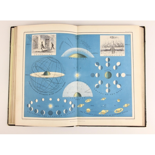 390 - Johnston (Alexander Keith), A SCHOOL ATLAS OF ASTRONOMY, first edition, 3/4 leather, green cloth boa... 