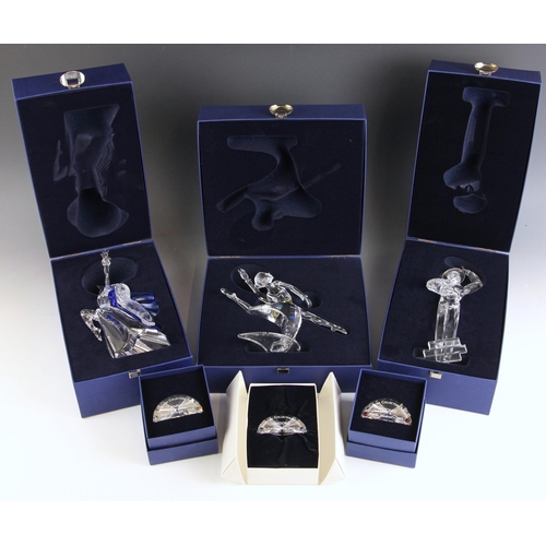 526 - Three Swarovski 'Magic Of Dance' series Collectors Society Annual Edition figures, comprising: 2002 ... 