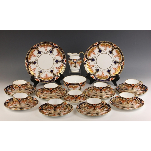 575 - A Spode Copeland’s China Imari pattern part tea service, 19th century, comprising: nine tea cups (on... 