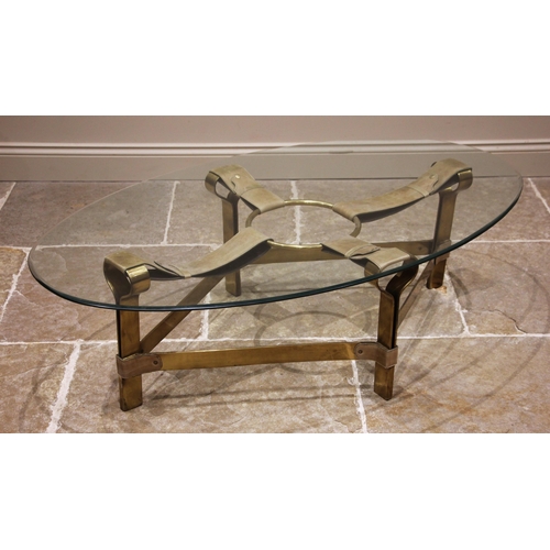 1026 - A contemporary brutalist design coffee table in the manner of Jean-Pierre Ryckaert, mid to late 20th... 