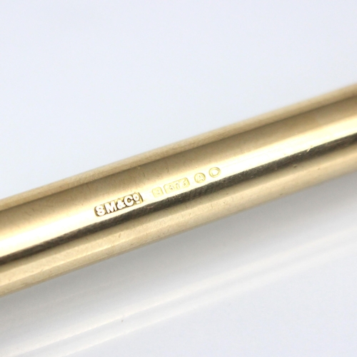 364 - An early 20th century 9ct 'Mordan Everpoint' propelling pencil, the barrel engraved 'DSB' hallmarked... 