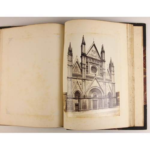 496 - Four grand tour photograph albums, 19th century, compiled by John Phillip Edmond, Chief Librarian to... 