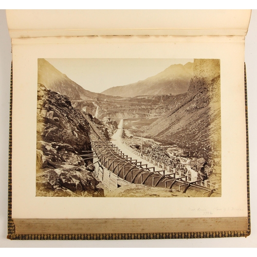 496 - Four grand tour photograph albums, 19th century, compiled by John Phillip Edmond, Chief Librarian to... 