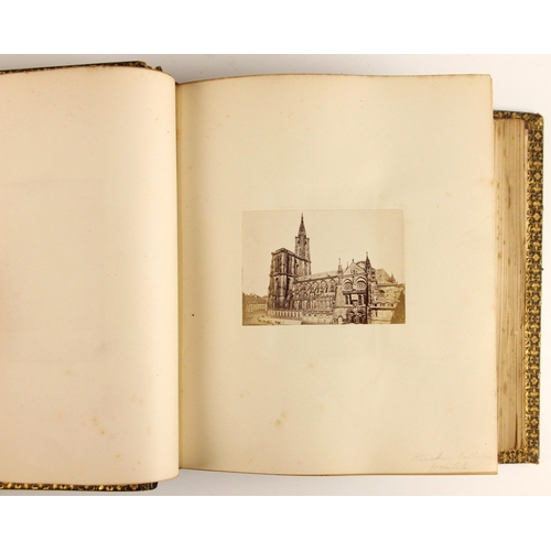 496 - Four grand tour photograph albums, 19th century, compiled by John Phillip Edmond, Chief Librarian to... 