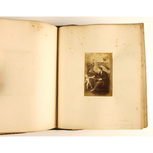 496 - Four grand tour photograph albums, 19th century, compiled by John Phillip Edmond, Chief Librarian to... 