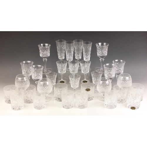 540 - A part suite of Brierglass hand cut lead crystal drinking glasses, comprising: six red wine glasses;... 