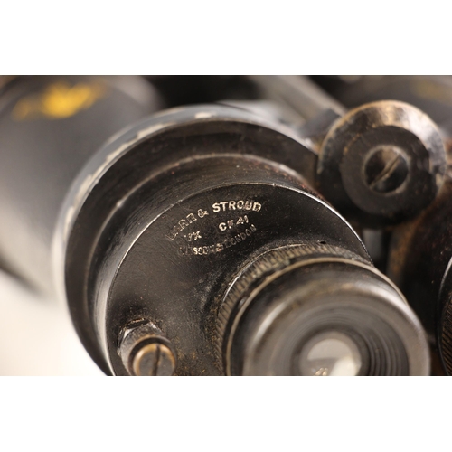 729 - WORLD WAR II INTEREST: A pair of Barr & Stroud naval issue CF41 7X binoculars, serial number 49769, ... 